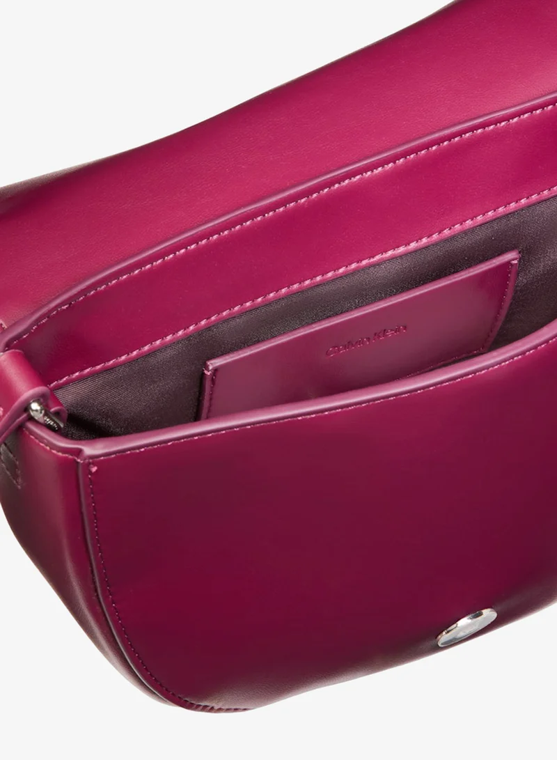 Calvin Klein Alluring Pink Bold Saddle Crossbody Bag for Women | Best Price UAE